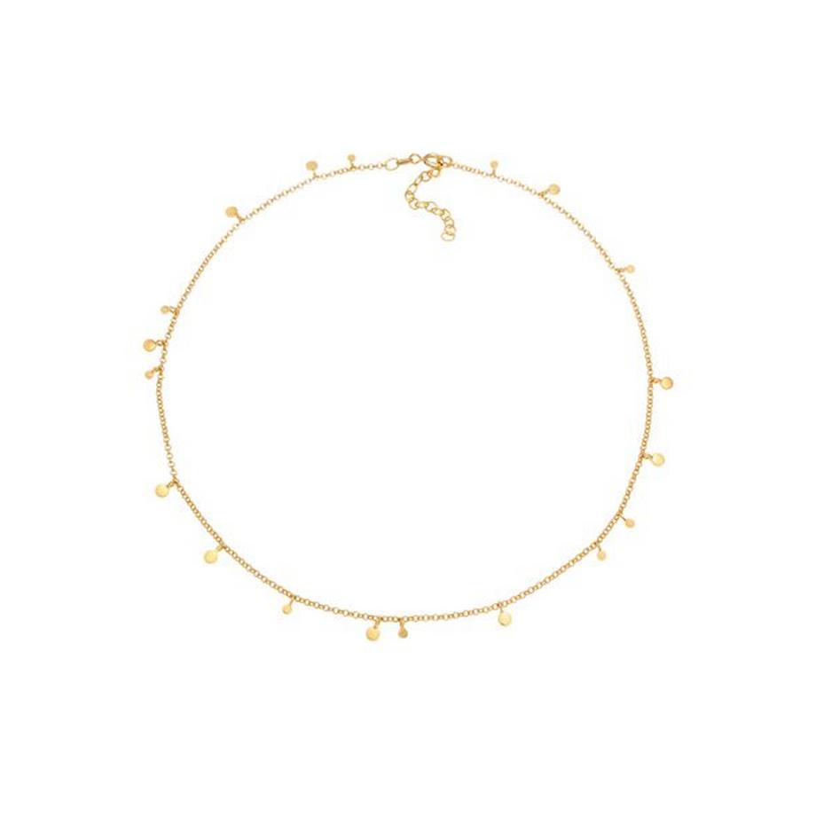 Elli  Collier Choker Plättchen Coin Geo Rund 925 Silber 