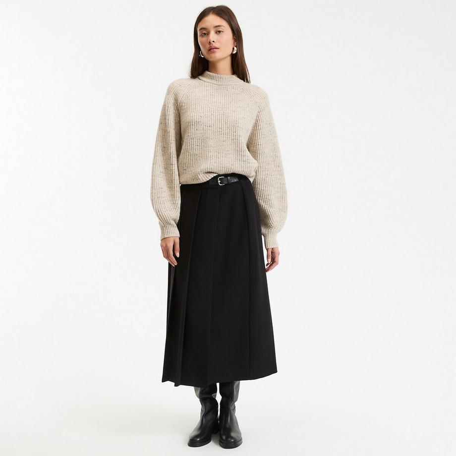 La Redoute Collections Jupe évasée plissée  