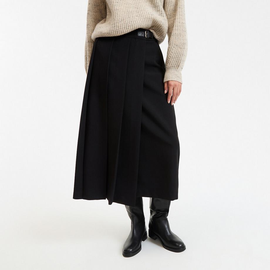 La Redoute Collections Jupe évasée plissée  