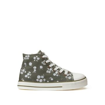 Hohe Sneakers mit Blumenmuster