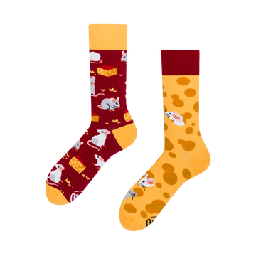 Mouse and Cheese Socks - Many Mornings