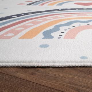 Paco Home Tapis de la chambre pour enfants arc-en-ciel  