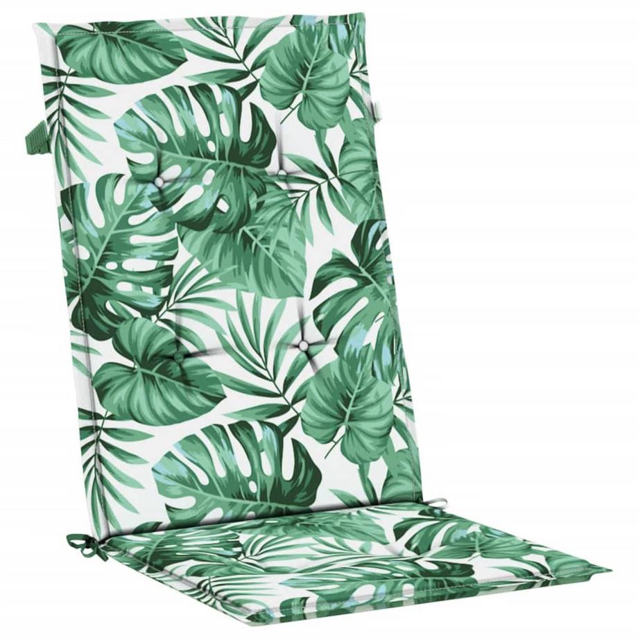 VidaXL Coussin de chaise à dossier haut tissu  