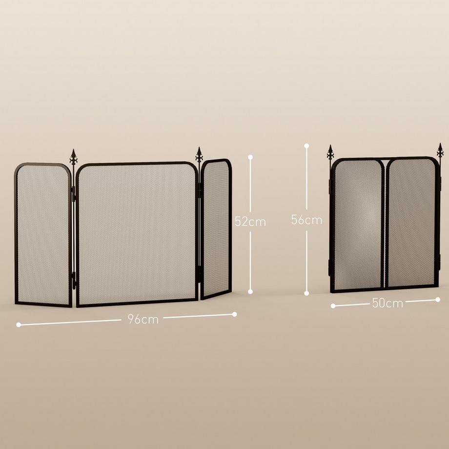 HOMCOM  Grille de protection pour cheminée 