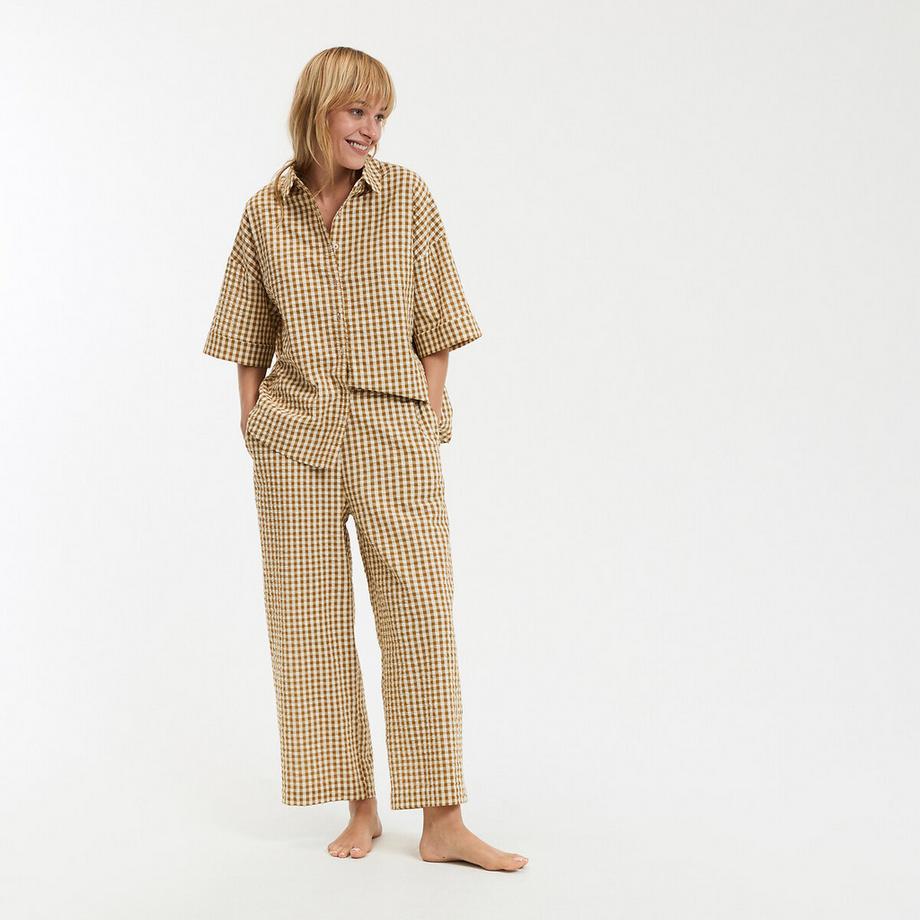 La Redoute Collections Pigiama a Quadri Seersucker  