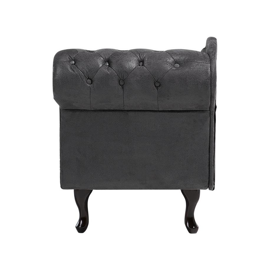 Beliani Chaise longue versione destra en Scamosciato sintetico Glamour NIMES  