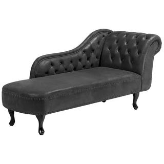 Beliani Chaise longue versione destra en Scamosciato sintetico Glamour NIMES  