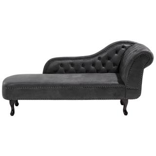 Beliani Chaise longue versione destra en Scamosciato sintetico Glamour NIMES  