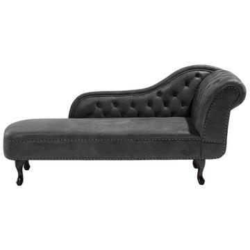 Chaise longue versione destra en Scamosciato sintetico Glamour NIMES