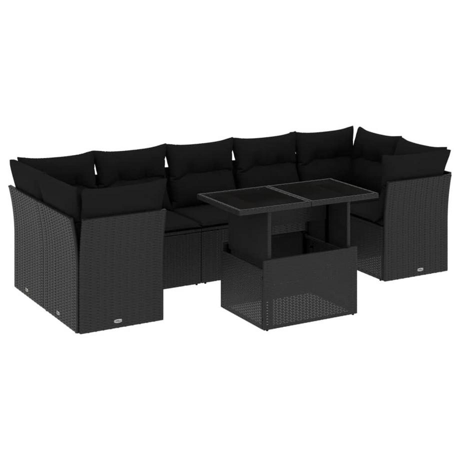 set divano da giardino Polirattan