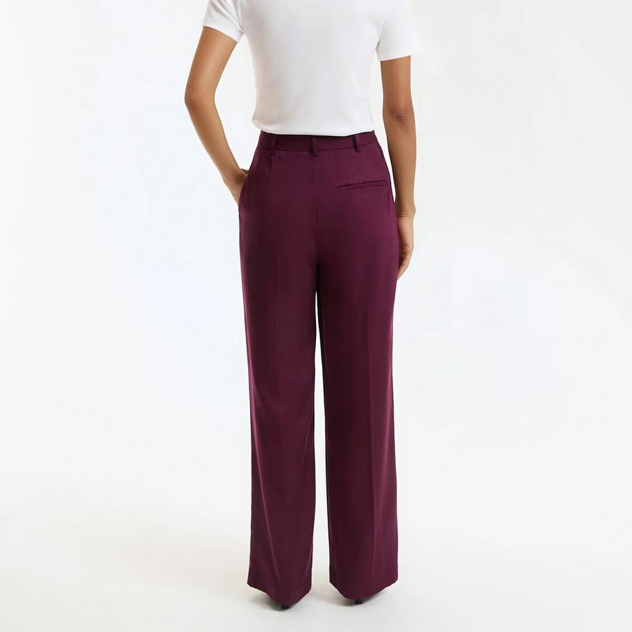 La Redoute Collections Gerade geschnittene Bundfaltenhose  