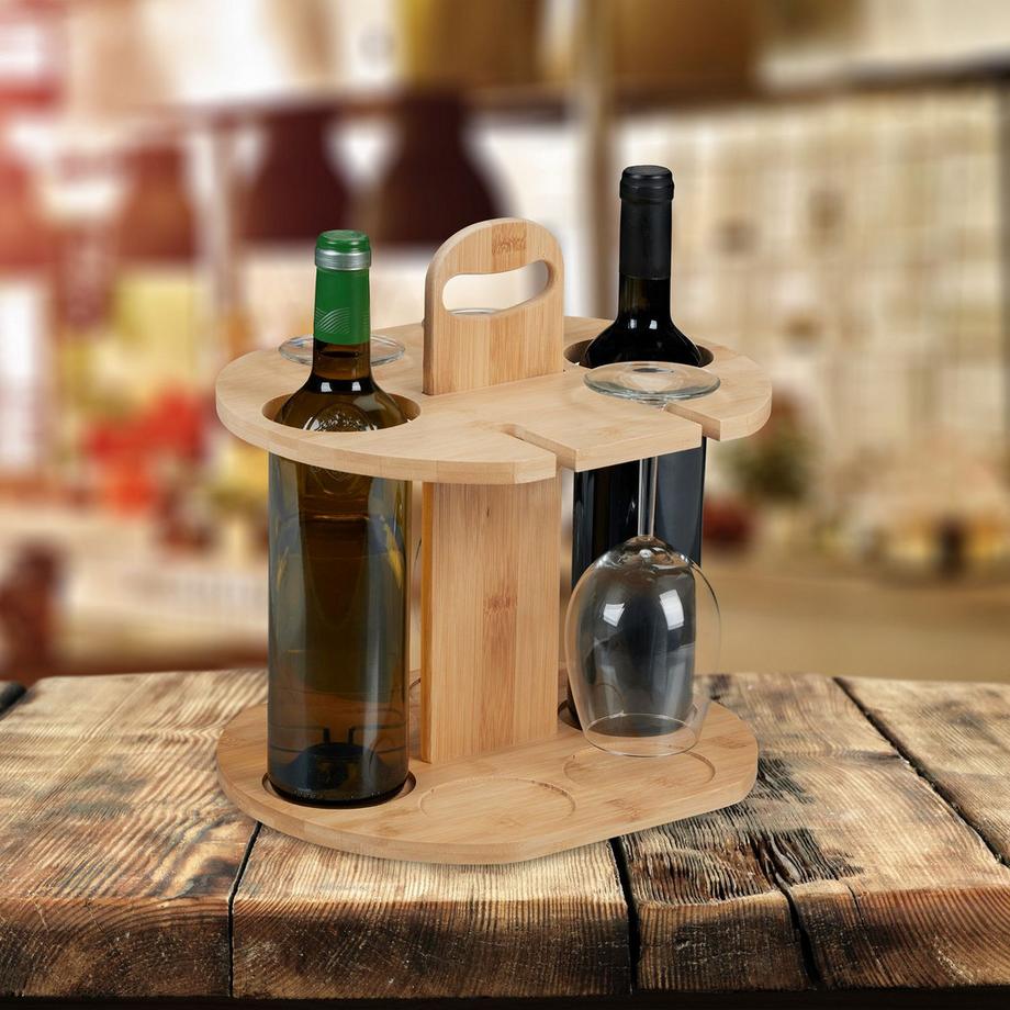 B2X Bottiglie di vino in bambù  