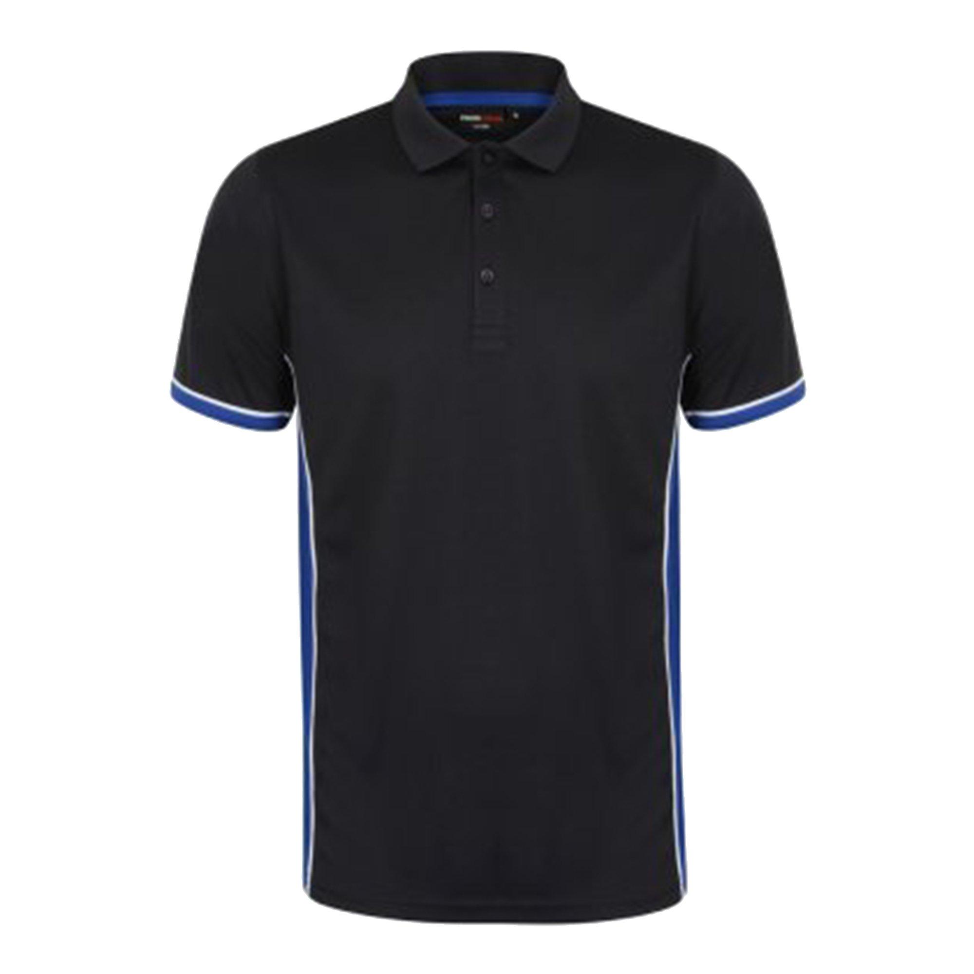 Image of Topcool Kurzarm Kontrast Polo Shirt Herren Marine M