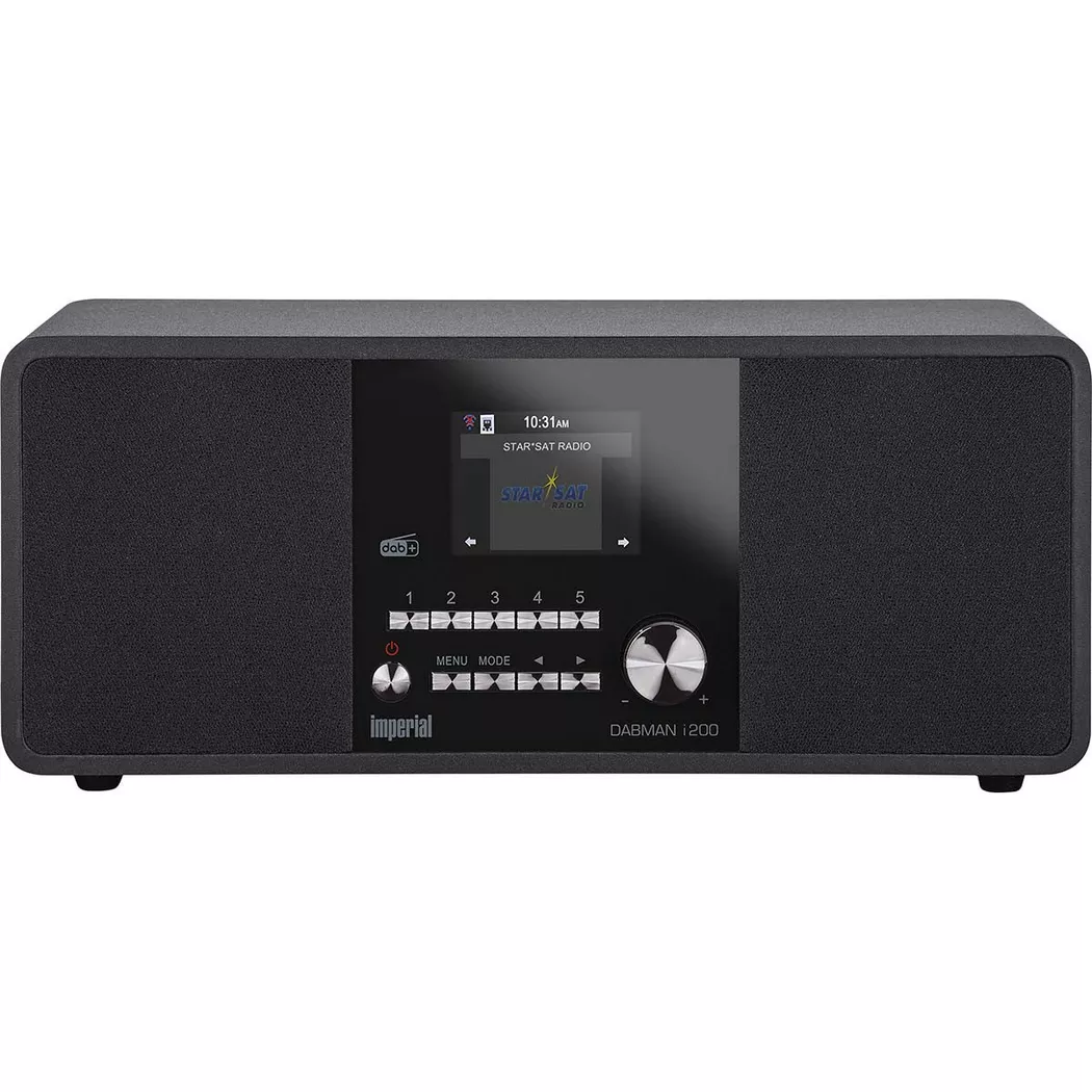 Imperial DABMAN i200 DAB+ Internet Radio Speaker with WiFi, UPnP/DLNA, FM, USB & DAB Digital - Black