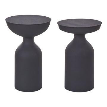 Lot de 2 tables d'appoint en Métal Moderne COTA/TENJO