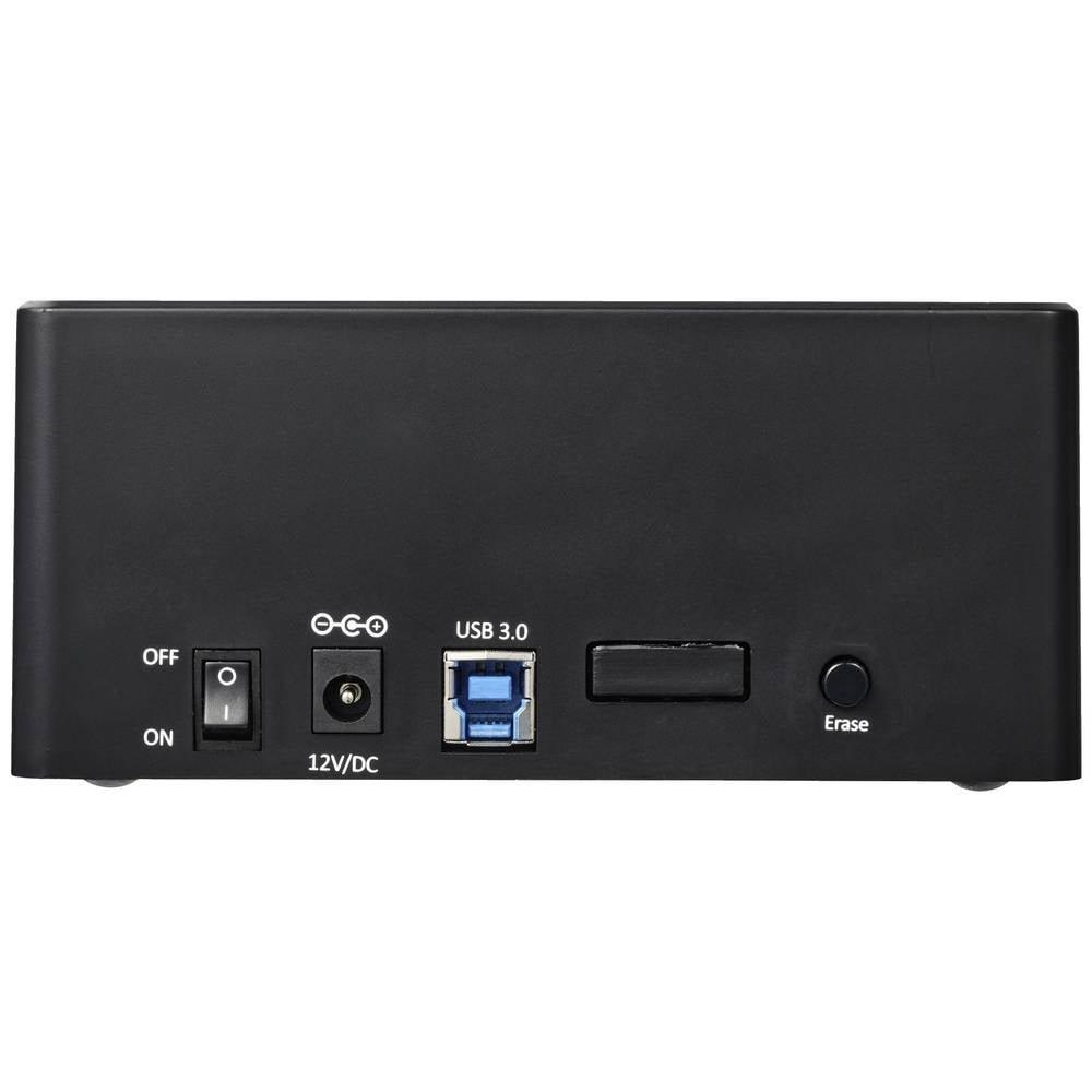 Renkforce  USB 3 SATA 2-Port HDD-Dockingstation mit Cloning, Kopier- und Löschfunktion 