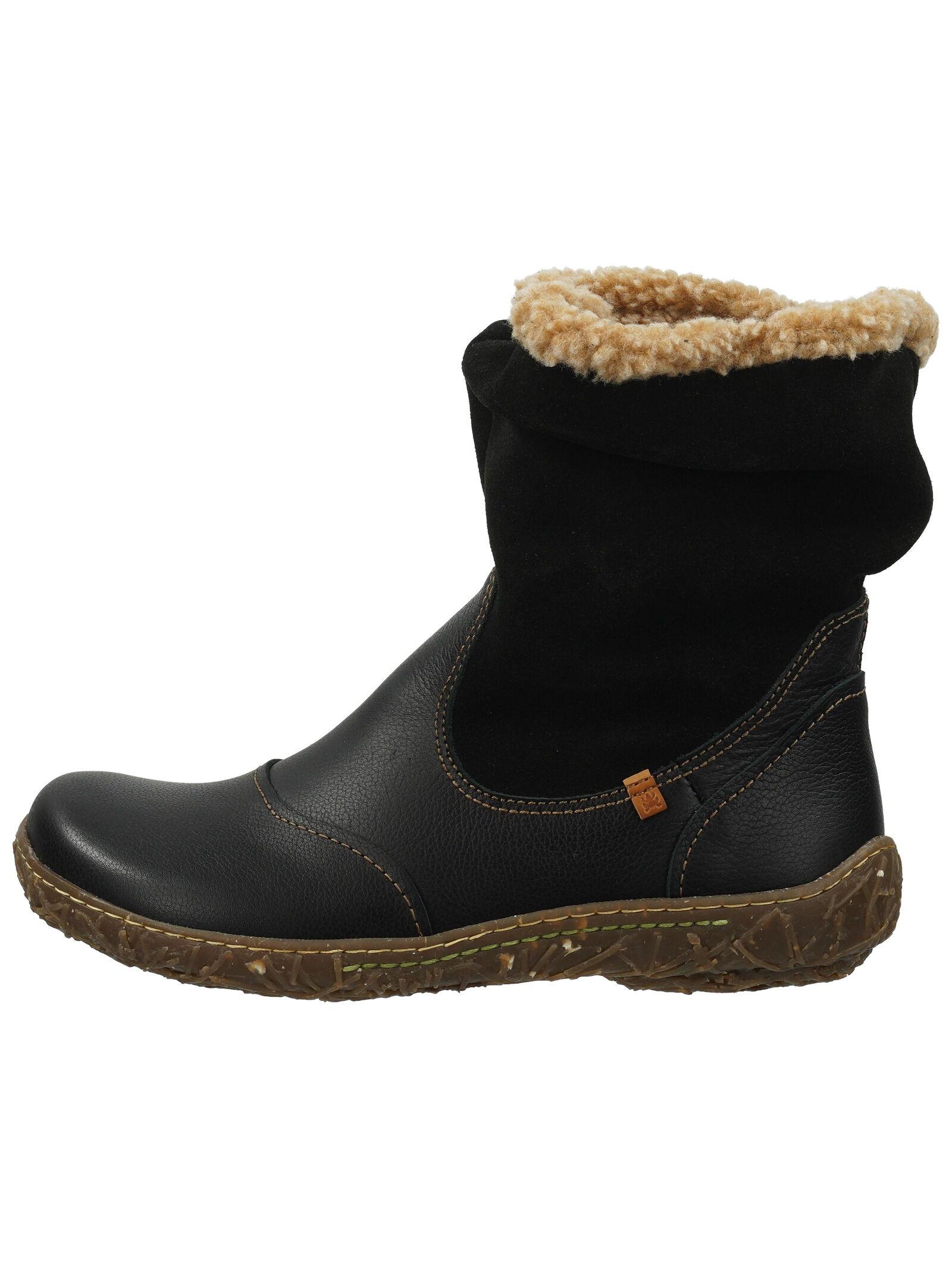 El Naturalista  Bottines N758 NATURAL GRAIN-LUX S. BLACK/ NIDO BLACK 