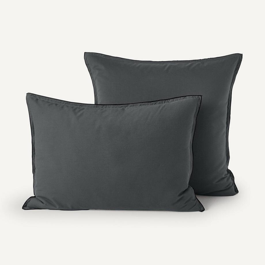 Taie d'oreiller en voile de coton lavé