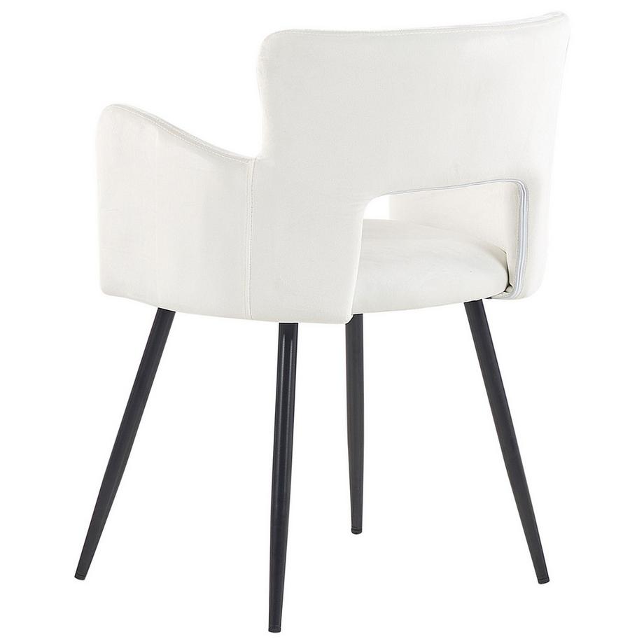 Beliani Lot de 2 chaises de salle à manger en Velours Moderne SANILAC  