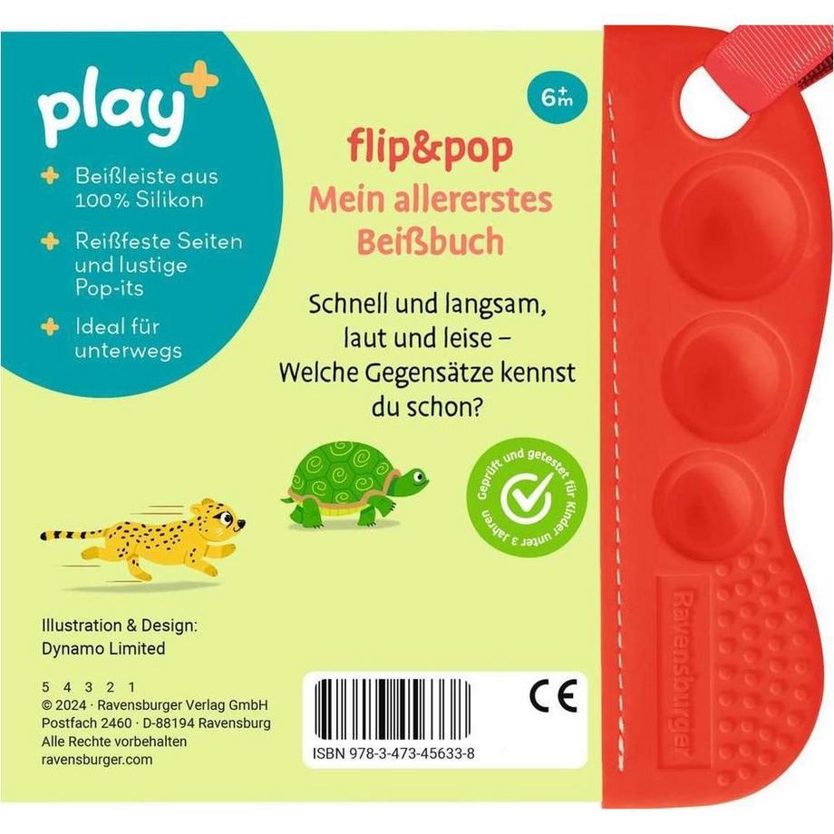 Ravensburger Play+ flip&pop: Erste Gegensätze (Mein allererstes Beißbuch) Dynamo Limited; Dynamo Limited (Illustrationen) Couverture rigide 