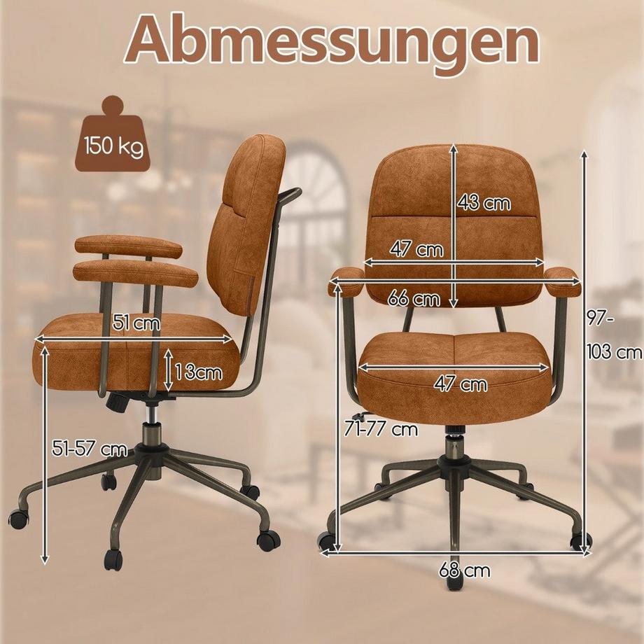 Northix Ergonomischer Bürostuhl, verstellbar  