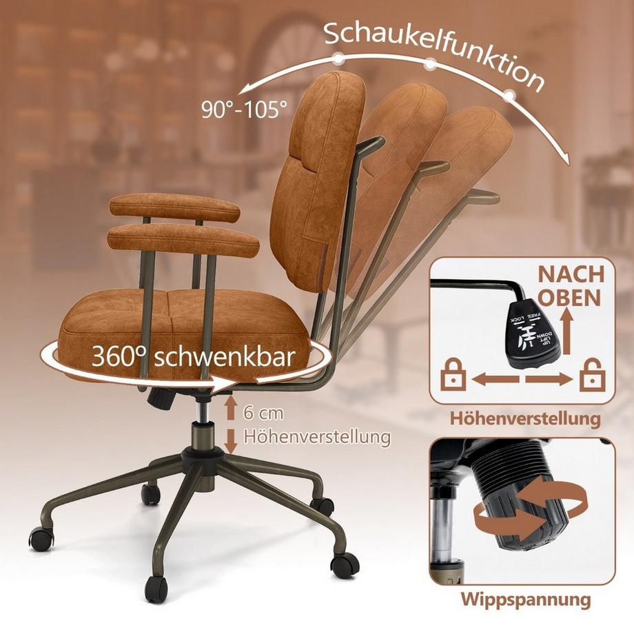 Northix Ergonomischer Bürostuhl, verstellbar  