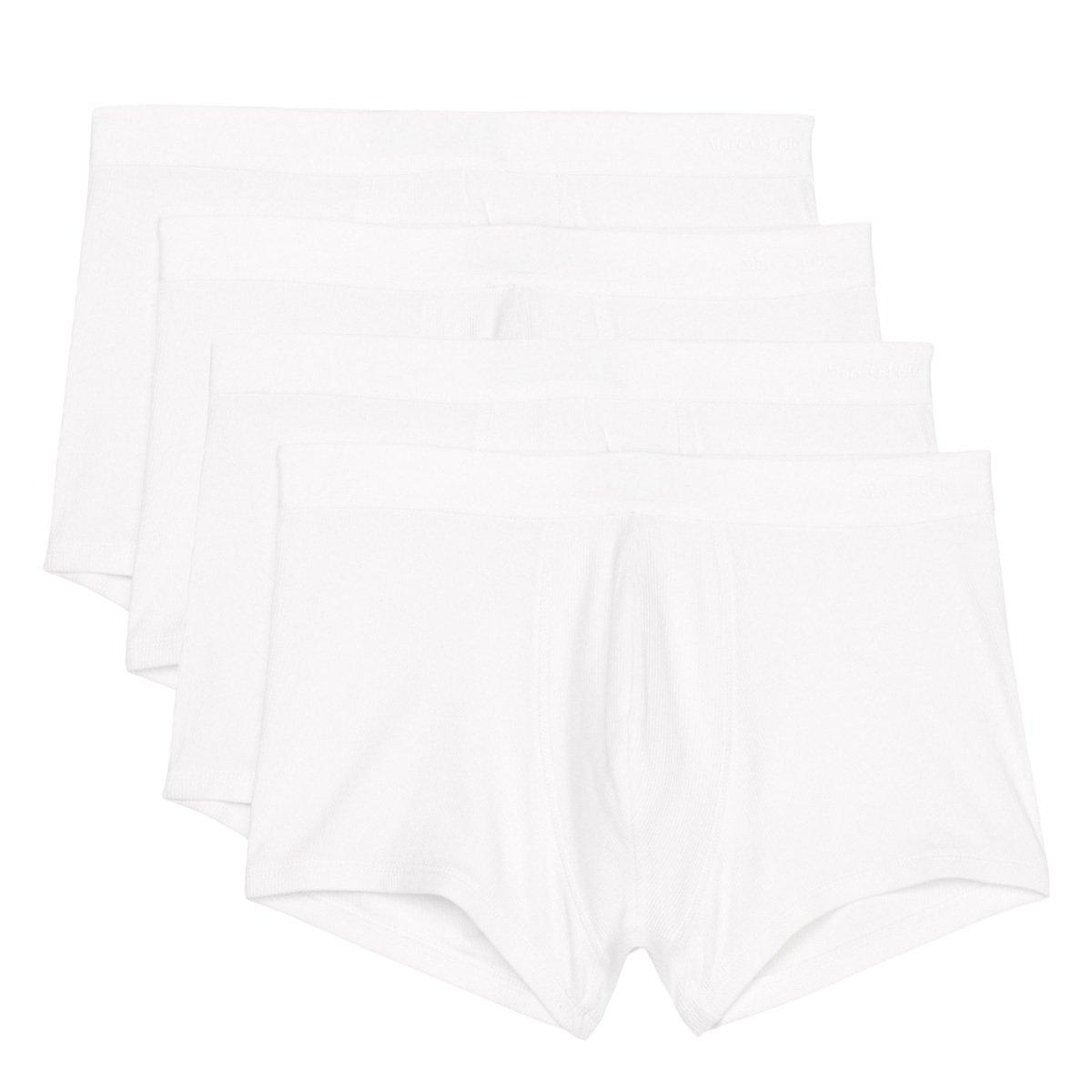 Image of 4er Pack Iconic Rib Organic Cotton - Retro Short Pant Herren Weiss XL