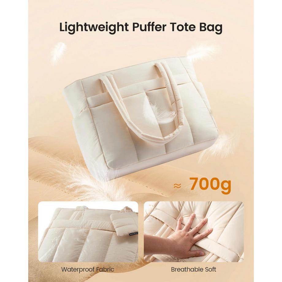 Only-bags.store Tages-Tasche mit magnetischer Kopfhörertasche und 15-Fach-Organizer  