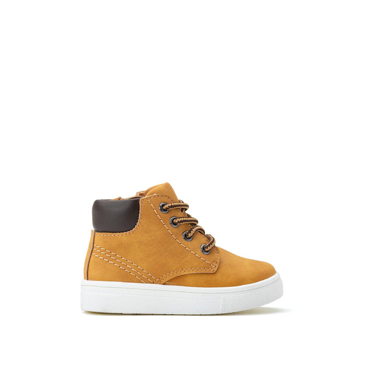 Image of Boots Mit Schnürung Und Reissverschluss Unisex Braun 20