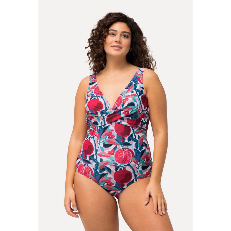 Ulla Popken Maillot de bain à pois Bonnets souples Nœud fantaisie  