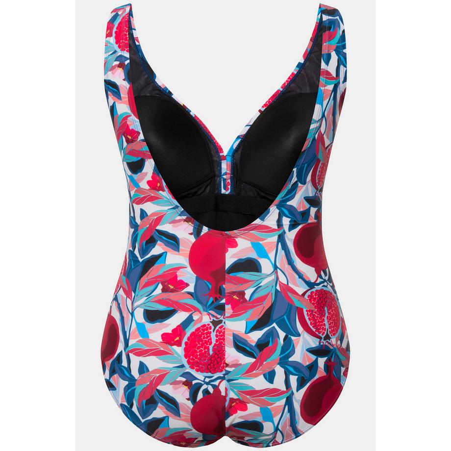 Ulla Popken Maillot de bain à pois Bonnets souples Nœud fantaisie  