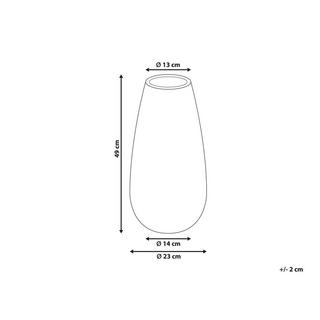 Beliani Vase décoratif en Céramique Rustique BRIVAS  