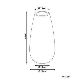 Beliani Vase décoratif en Céramique Rustique BRIVAS  