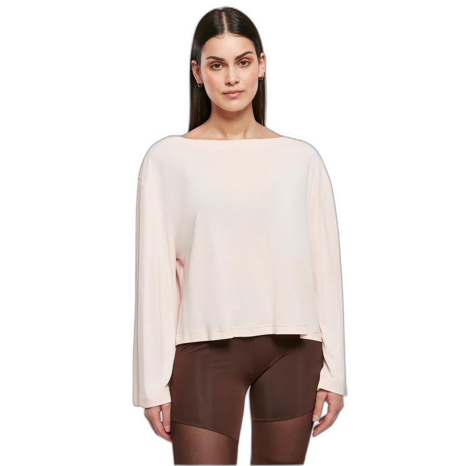 URBAN CLASSICS Maglietta Maniche Lunghe Scollo a Barca  