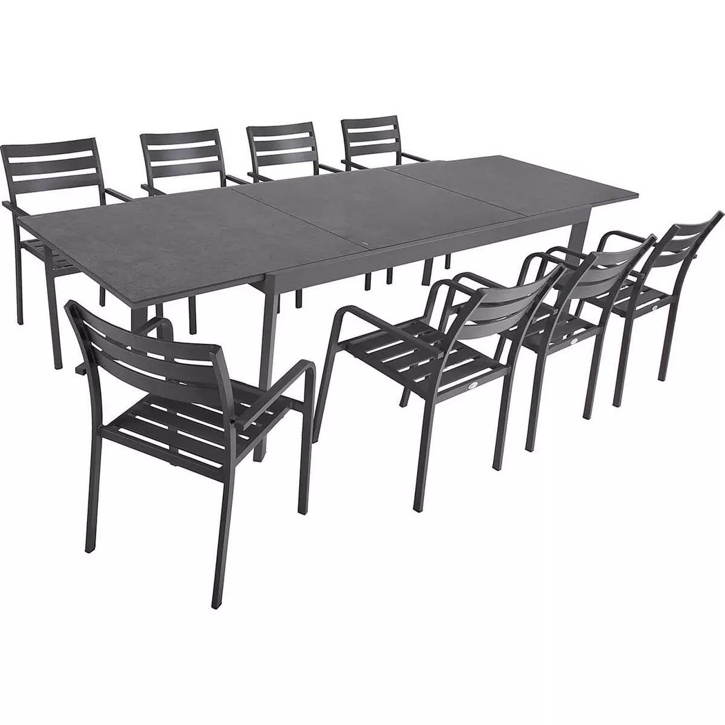 Garden Pleasure Gartenmöbelset 'Nerea' für 8 Personen Aluminium