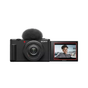 Sony Vlog camera ZV-1F di | Fotocamera digitale (schermo orientabile, video in 4K, slow motion, funzionalità per vlog) - Nera