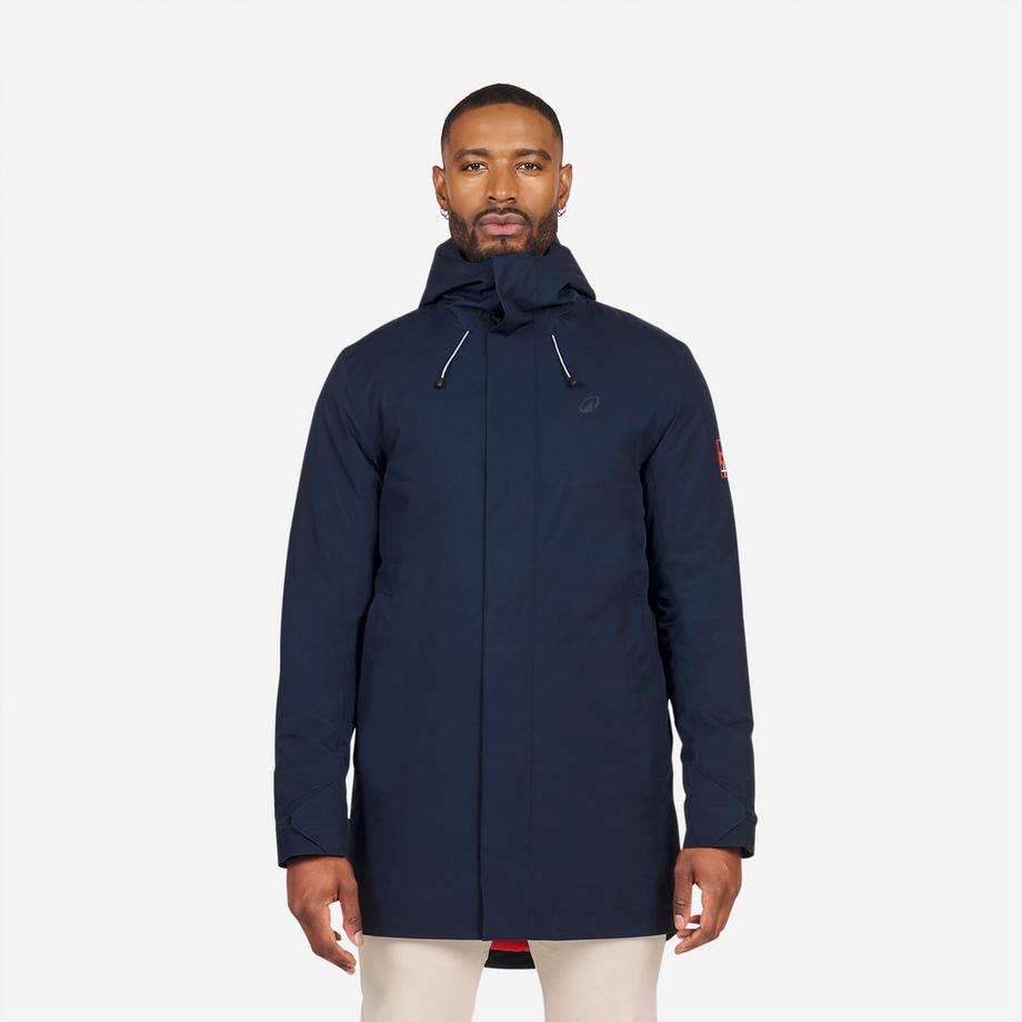 Segeljacke wasserdicht warm und lang  - 500 Marineblau