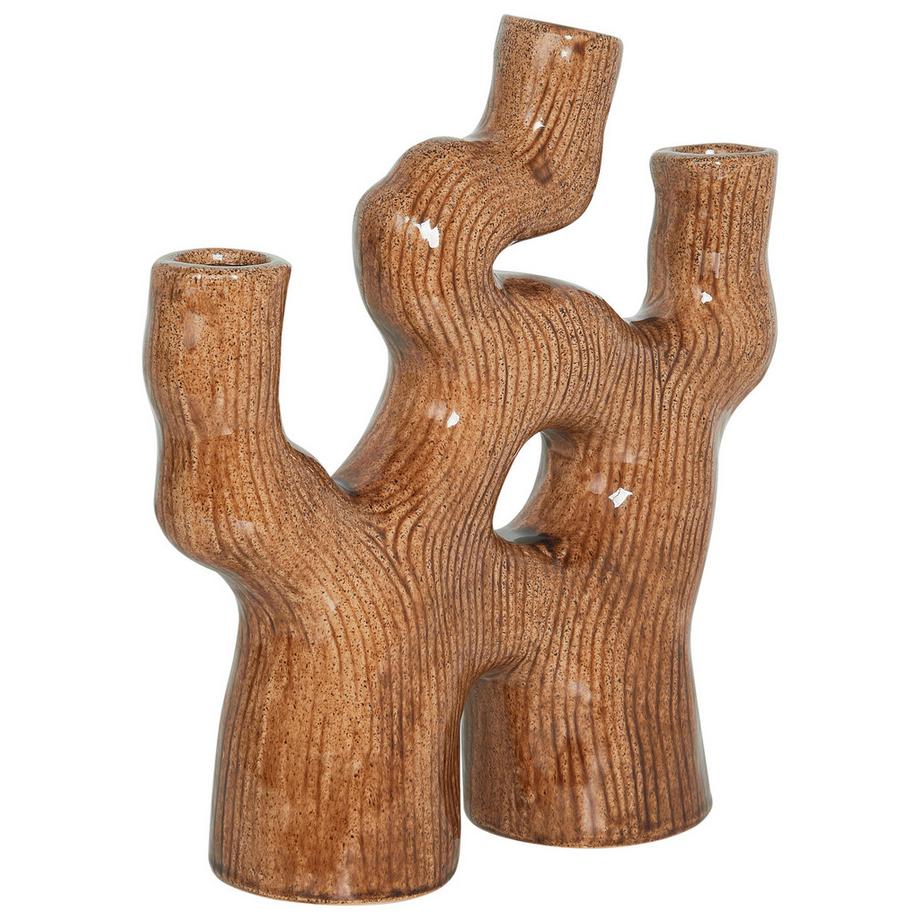 Beliani Vase à fleurs en Grès Moderne BARBUS  