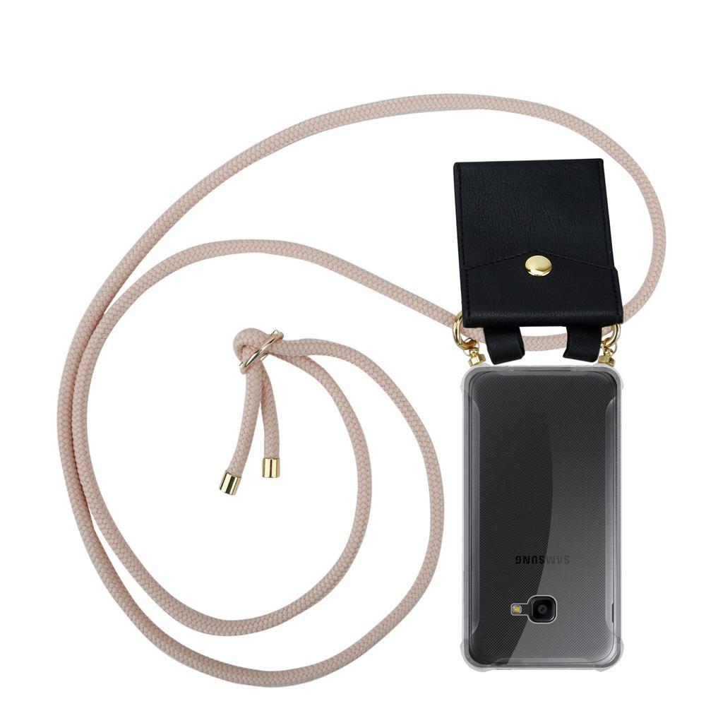 Image of Handy Kette für Samsung Galaxy XCover 4 XCover 4s Silikon mit Gold Ringen