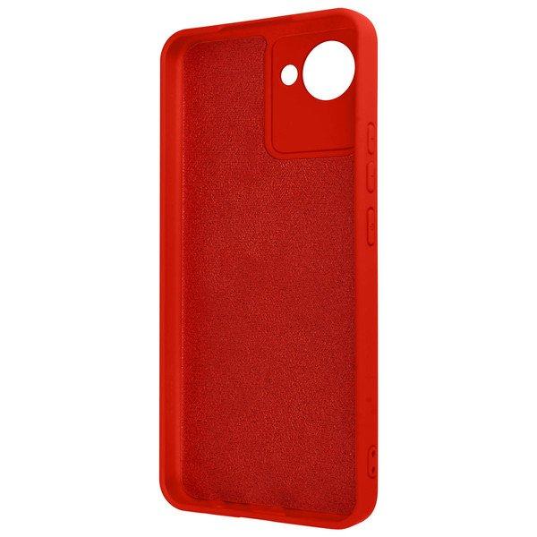 Avizar  Cover Realme C30 in silicone rossa 