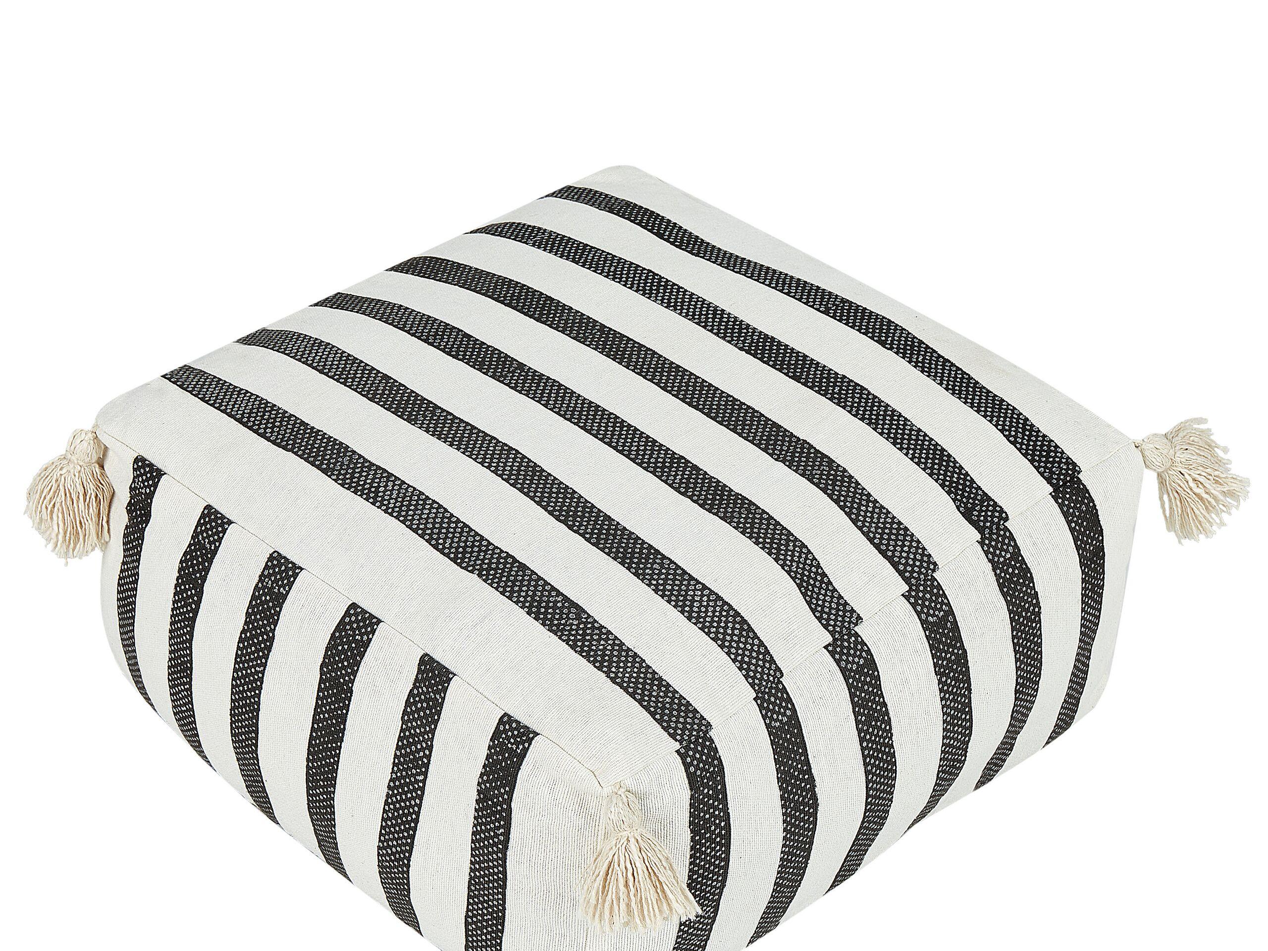 Beliani Pouf en Cotone Boho ASHTI  