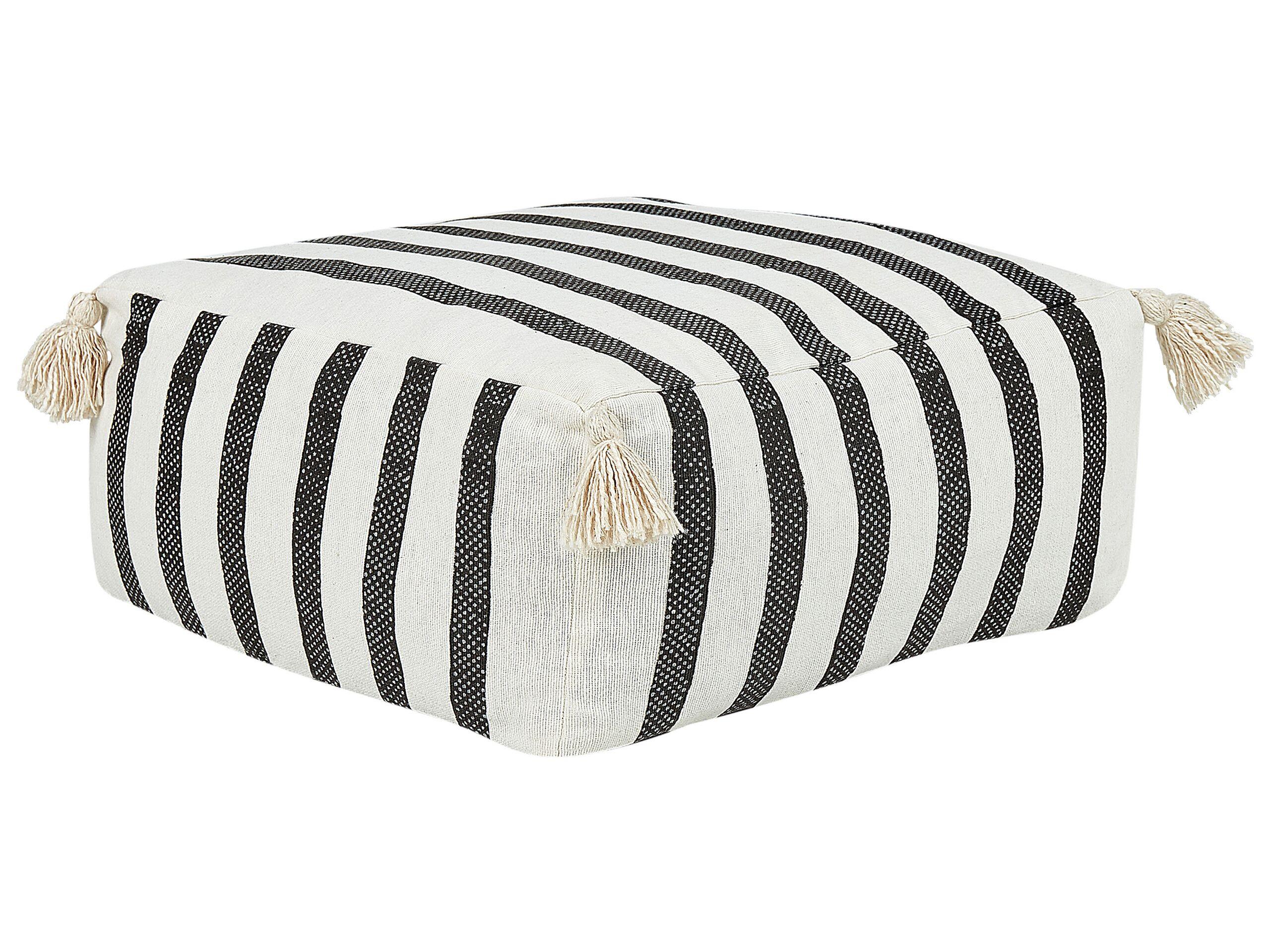 Beliani Pouf en Cotone Boho ASHTI  