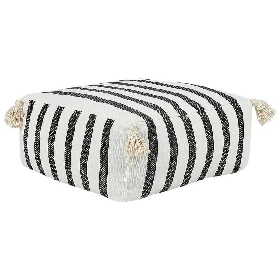 Beliani Pouf en Coton Boho ASHTI  