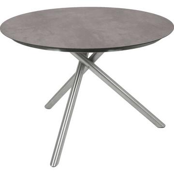 Table de jardin Sienna grise ronde 110