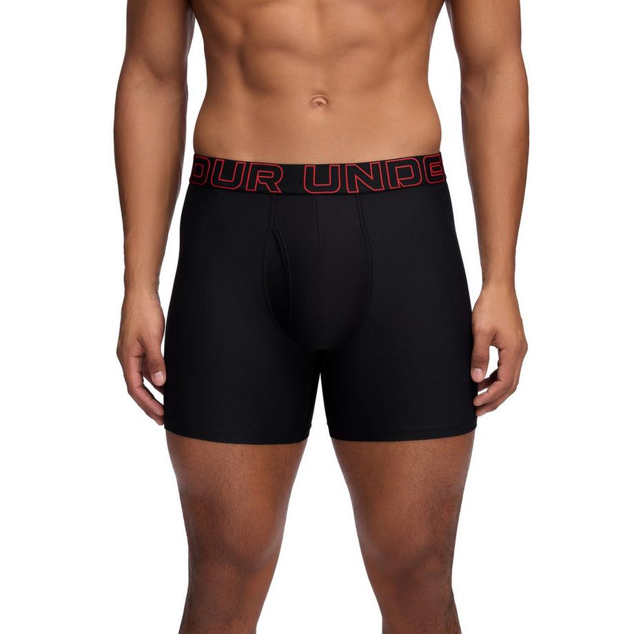 UNDER ARMOUR UA Performance Tech Solid 6 Inch Boxer Briefs Lot de 3  