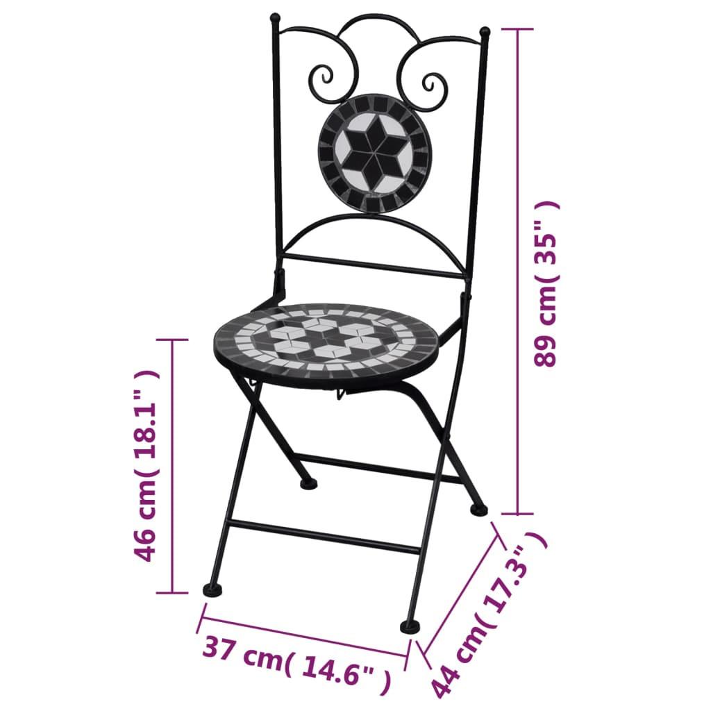 VidaXL Gartenstuhl metall  