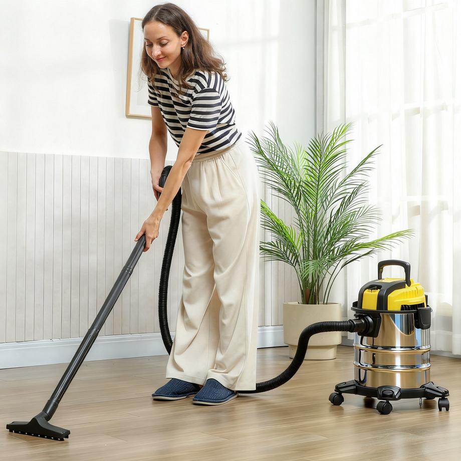 HOMCOM Aspirateur eau et poussière  