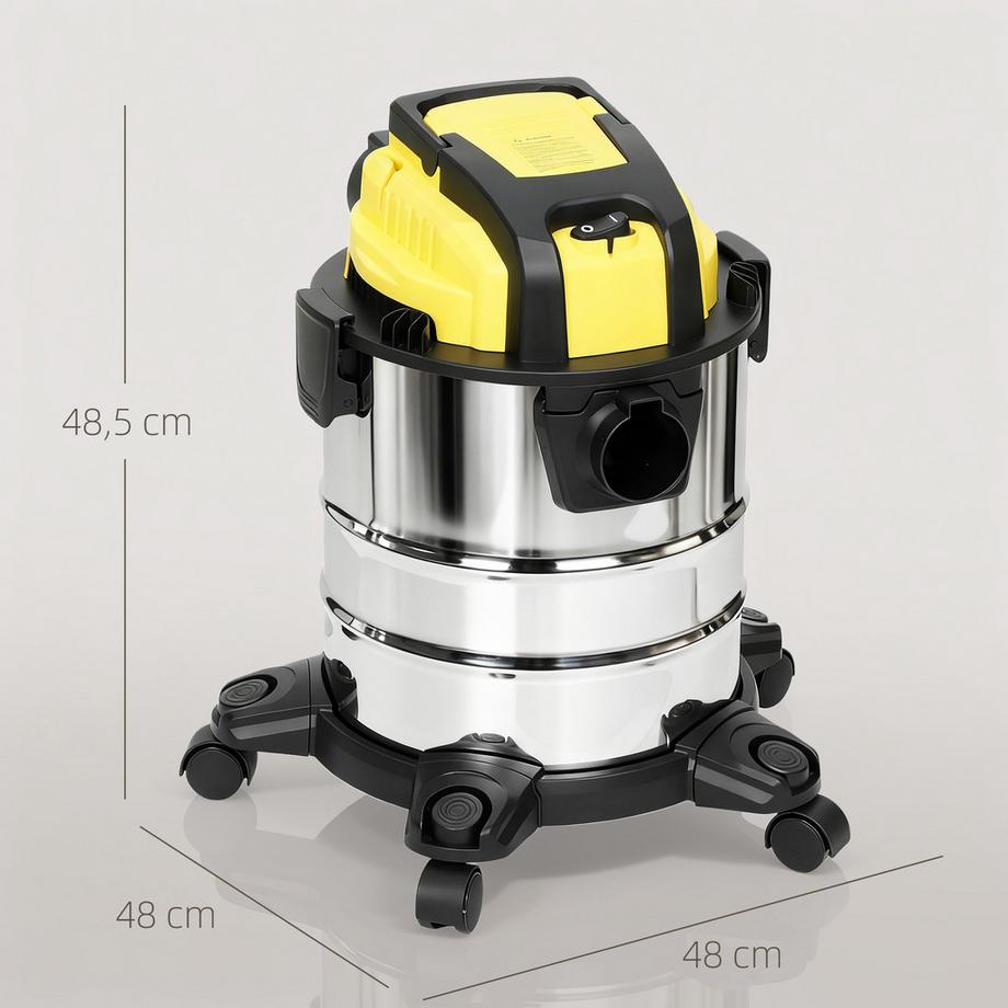 HOMCOM Aspirateur eau et poussière  