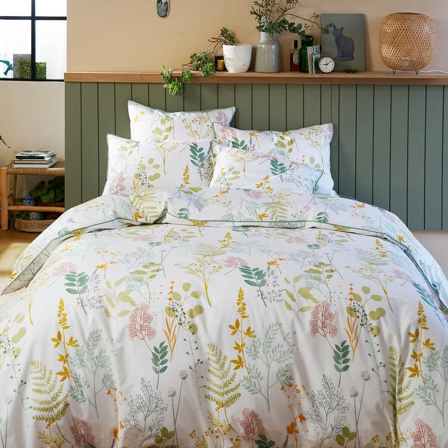 La Redoute Intérieurs Herbarium Copripiumino in Percalle di Cotone  