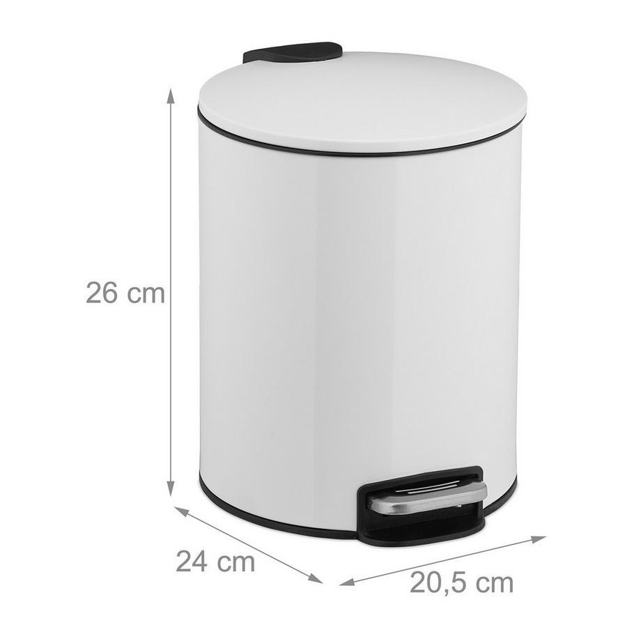 B2X Seau à pédale 5 litres  